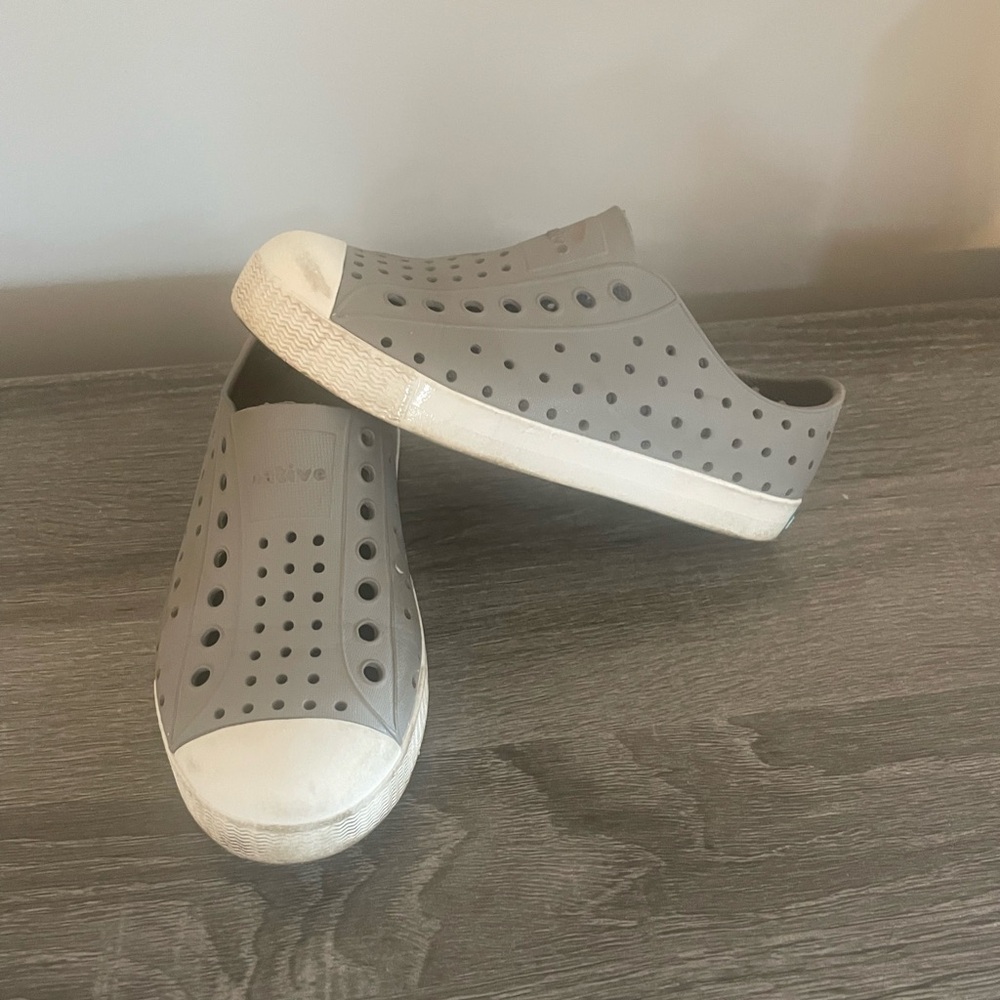 Native Gray and White Shoes Slip On